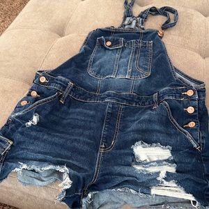 Ripped over all shorts